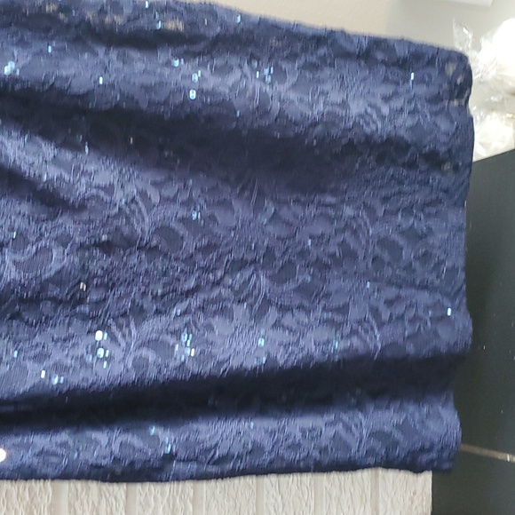 Women's Ralph Lauren Navy Blue Midi Dress Size 4 Fits size M - Picture 5 of 13